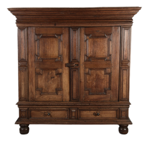 Antique Northern German Baroque Cabinet in Oak, 1740
