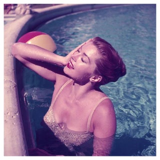 Slim Aarons, Esther Williams, Estate Stamped Photographic Print, 1955 / 2020s For Sale