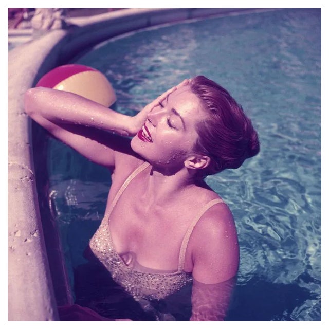 Slim Aarons, Esther Williams, Estate Stamped Photographic Print, 1955 / 2020s For Sale