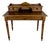 English Oak Writing Desk with Raised Gallery and Drawers, 1930s For Sale