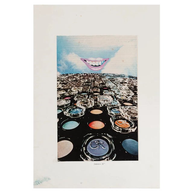 Sergio Barletta, Laughter, Original Collage, 1975 For Sale