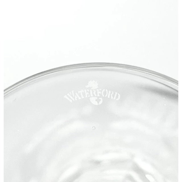 2000 - 2009 Waterford “Millennium Series” Pair of Prosperity Crystal Fluted Champagne Glasses - Set of 2 For Sale - Image 5 of 5