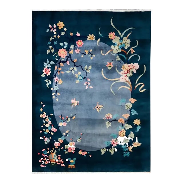 Early 20th Century Chinese Art Deco Rug For Sale