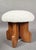2000 - 2009 Stools in Wood and Fabric, Italy, Set of 2 For Sale - Image 5 of 6