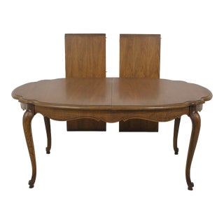 French Louis XV Style Oak Dining Room Table For Sale