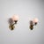 Vintage Italian Wall Sconces in Brass and Opaline Glass Shade, 1950s, Set of 2 For Sale - Image 10 of 11