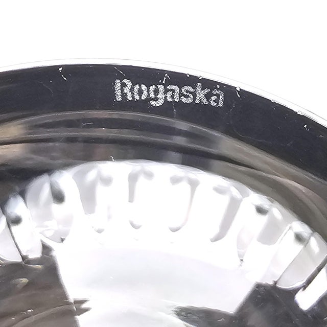 Late 20th Century Rogaska Slovenian Lead Crystal Brandy Snifter Glasses Set of 4 For Sale - Image 11 of 11