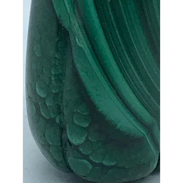 Vintage Malachite Gourd Shape Snuff Bottle For Sale - Image 9 of 12