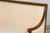 Cream Late 19th Century French Louis XVI Style Oak Canapé in Cream Jacquard For Sale - Image 8 of 18