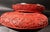 Chinese Carved Cinnabar Red Lacquer Circular Box and Cover For Sale - Image 10 of 12