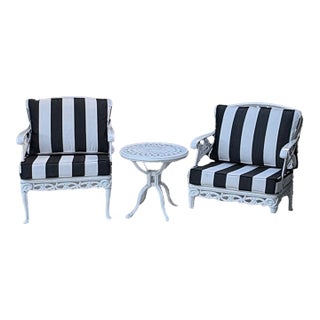 1980s Rare Brown Jordan Day Lily Outdoor Furniture Set For Sale