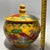 Yellow Yellow Ground Raised Enamel Mandarin Duck & Lotus Porcelain Lidded Jar, Chinoiserie Canister For Sale - Image 8 of 8