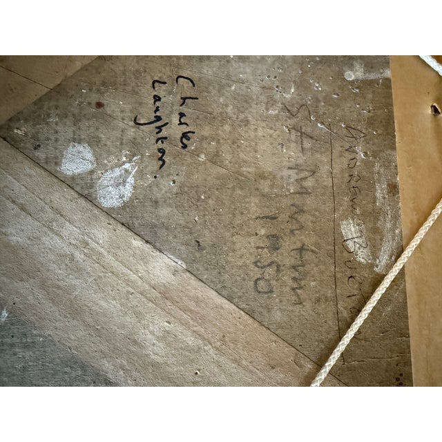 Portrait of British Actor Charles Laughton, 1950, Oil on Canvas For Sale - Image 4 of 6