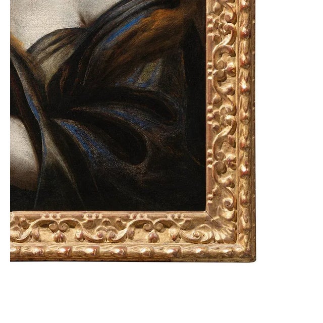 Andrea Vaccaro, Penitent Magdalene, Oil on Canvas, 17th Century, Framed For Sale - Image 7 of 9