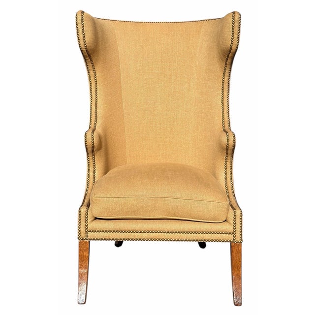 Modern Dennis & Leen for Formations Furniture Wingback Arm Chair - 1 of 2 For Sale - Image 3 of 7