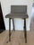 Thomas Hayes Studio Set of 3 Thomas Hayes Custom "Gachot" Stools in Grey Leather and Rubbed Brass For Sale - Image 4 of 11