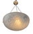 Pair of Art Deco Degué (David Guéron: 1892-1950) Pendant Lights Circa 1930 Pressed molded glass bowls decorated with...