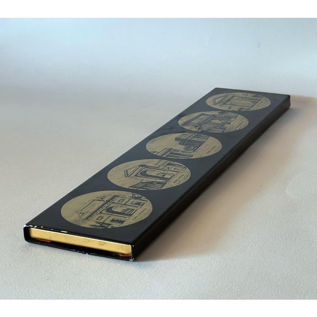 Fornasetti Fornasetti Enamel Metal Matchbox For Sale - Image 4 of 7