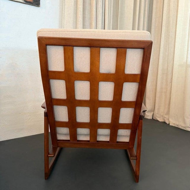 Danish Modern Lattice Back Partner Lounge Chairs by Ib Kofod-Larsen for Selig For Sale - Image 9 of 11