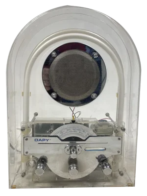 Radio Design in Acrylic Glass and Neon, 1980s
