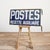 antique french enamel post office metal sign an original double sided original french local post office sign. The bold...