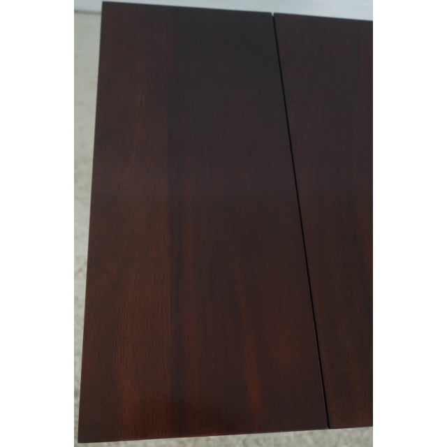 Craftique Mahogany Dropleaf Pembroke Table For Sale - Image 14 of 18