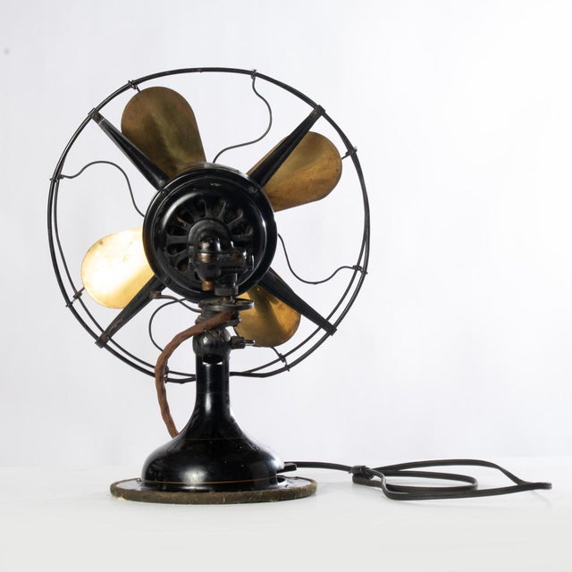 Metal Brass Blade Fan Robbins and Myers Co. For Sale - Image 7 of 15