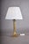 NeoclassicalBrass Classical Column Table Lamp with Ornate Capital and Square Pedestal, Europe, 1950s For Sale - Image 14 of 17