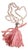 Late 20th Century Strawberry Quartz & Rose Quartz Evil Eye Mala Necklace For Sale
