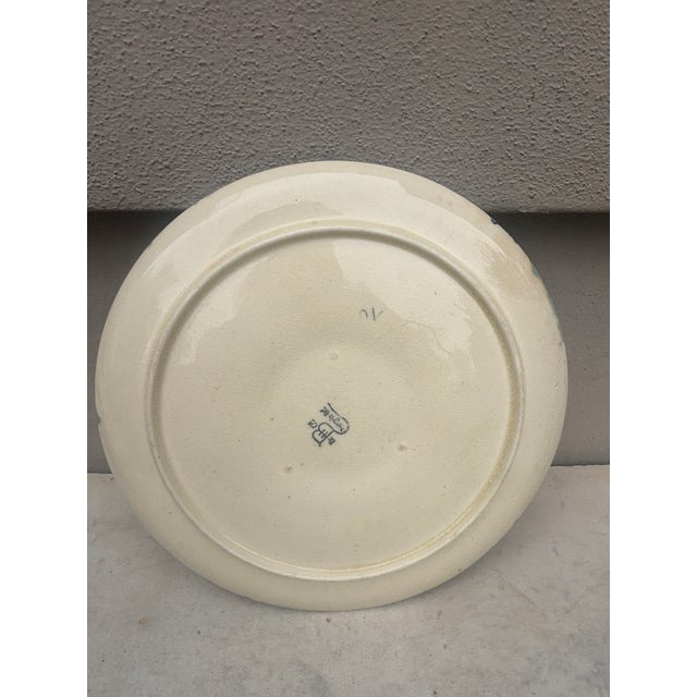 French Majolica Oyster Plate Choisy-Le-Roi, Circa 1880 For Sale - Image 4 of 7