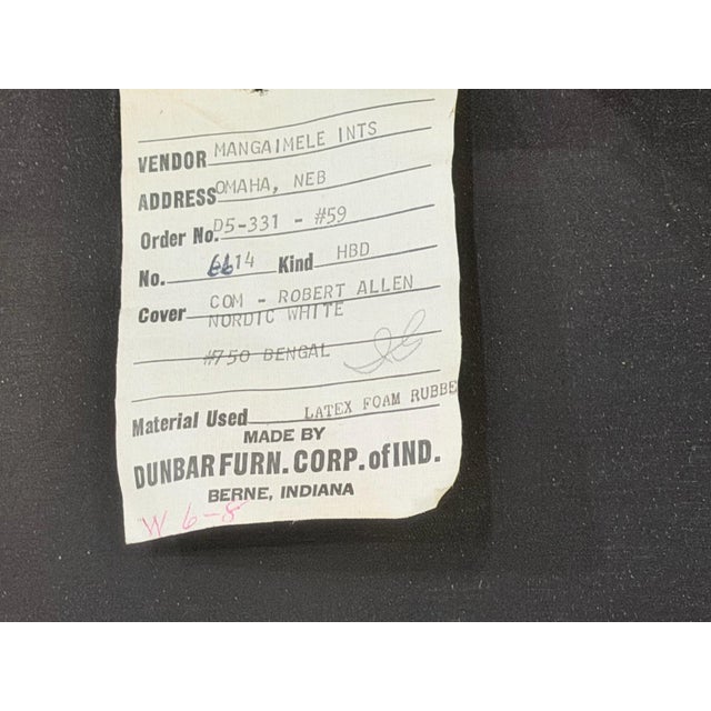 Wood Edward Wormley for Dunbar Mahogany King Headboard W/Arm Rests, 1950 For Sale - Image 7 of 7