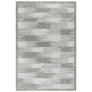 Modern Scandinavian Gray And Sage Oversized Rug "Sagefall" by Doris Leslie Blau For Sale