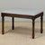 This refined French walnut stool draws upon the neoclassical vocabulary of the Louis XVI period, with balanced...