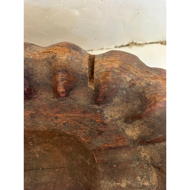Monumental Carved Wood Antique Rooster or Hen in a Nest Centerpiece For Sale - Image 13 of 16