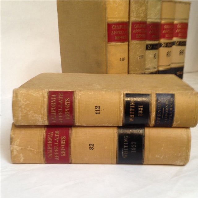 Law Books, California Appellate Reports Set of 7 Chairish