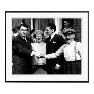 The Krays With Their Grandad London 1960s Framed in Black For Sale