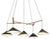 Emily Group of Five Hanging Lamp with Oxidized Shades from Moss Objects For Sale