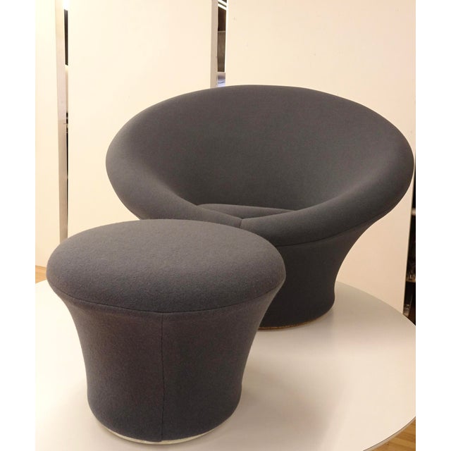 1960s Pierre Paulin Big Mushroom and Pouffe Early Edition For Sale - Image 5 of 18