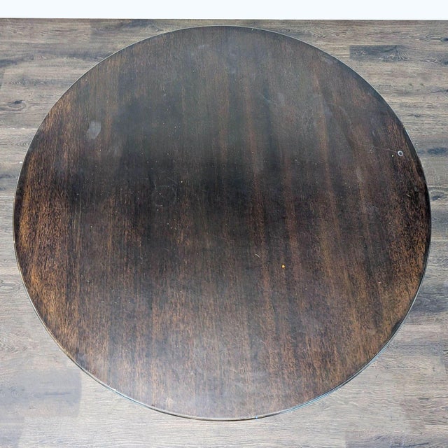 Ligna Round Wood Dining Table on Pedestal Base For Sale - Image 4 of 6