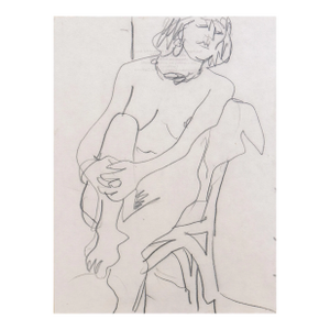 'Seated Nude' by Victor Di Gesu, Paris, Louvre, Salon D'Automne, Académie Chaumière, Los Angeles County Museum of Art