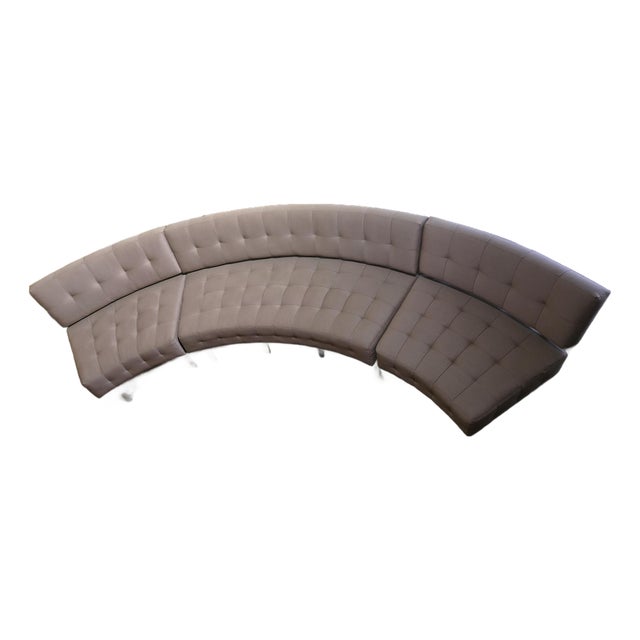 1990s Halô Three-Piece Curved Sectional Sofa by Rob Edley Welborn For Sale