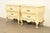 White Furniture White Furniture French Provincial Louis XV Cream Lacquered Nightstands, Pair For Sale - Image 4 of 15