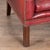 20th Century English Vintage Red Leather Square Club Chair For Sale - Image 9 of 12