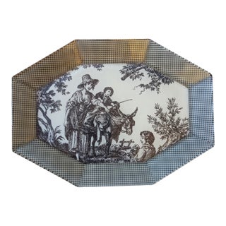 1980s John Derian Decoupage Platter For Sale