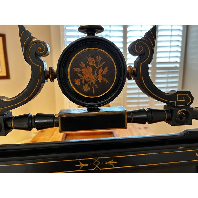 Late Victorian 19th C Chinoiserie Decorated Portfolio or Magazine Stand For Sale - Image 9 of 10