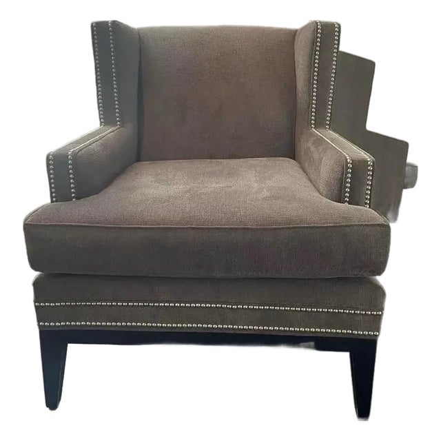 Modern Gray Accent Chair by Mitchell Gold + Bob Williams For Sale