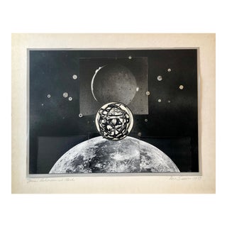 Vera Simons, Josias Astronomical Clock Watch Parts Assemblage Photo Planet Collage Photograph, 1983 For Sale
