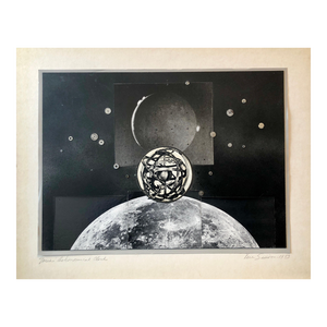 Vera Simons, Josias Astronomical Clock Watch Parts Assemblage Photo Planet Collage Photograph, 1983