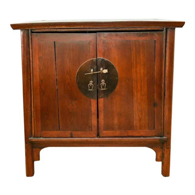 Antique Chinese Ming Lacquered Wedding Cabinet For Sale