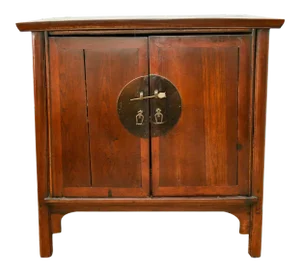 Antique Chinese Ming Lacquered Wedding Cabinet